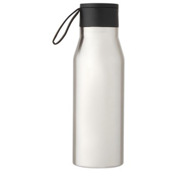 Borraccia in acciaio inossidabile da 500 ml con isolamento sottovuoto in rame, coperchio e cinturino in finta pelle Ljungan