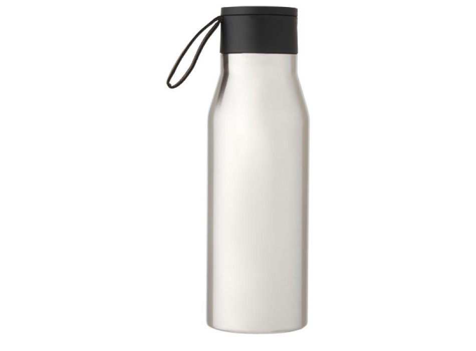 Borraccia in acciaio inossidabile da 500 ml con isolamento sottovuoto in rame, coperchio e cinturino in finta pelle Ljungan