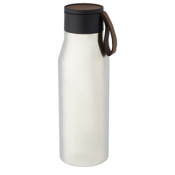 Borraccia in acciaio inossidabile da 500 ml con isolamento sottovuoto in rame, coperchio e cinturino in finta pelle Ljungan