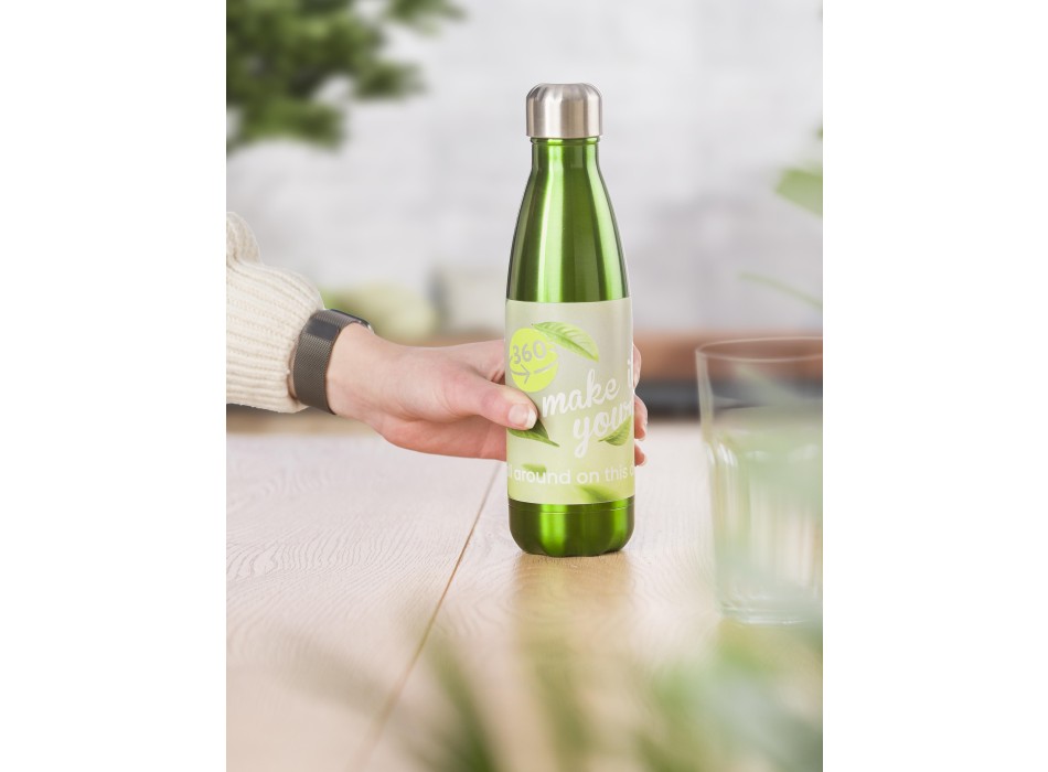 Borraccia in acciaio inox, singola parete, capacità 650 ml Sumatra