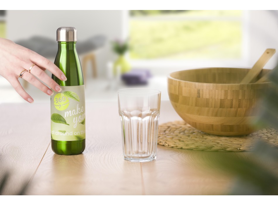 Borraccia in acciaio inox, singola parete, capacità 650 ml Sumatra