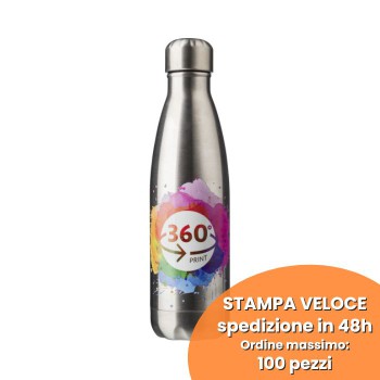 Borraccia in acciaio inox, singola parete