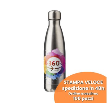 Borraccia in acciaio inox, singola parete