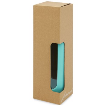 Borraccia in vetro borosilicato da 600 ml con impugnatura in silicone Tidan