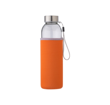 Borraccia in vetro, include custodia in neoprene, 500 ml