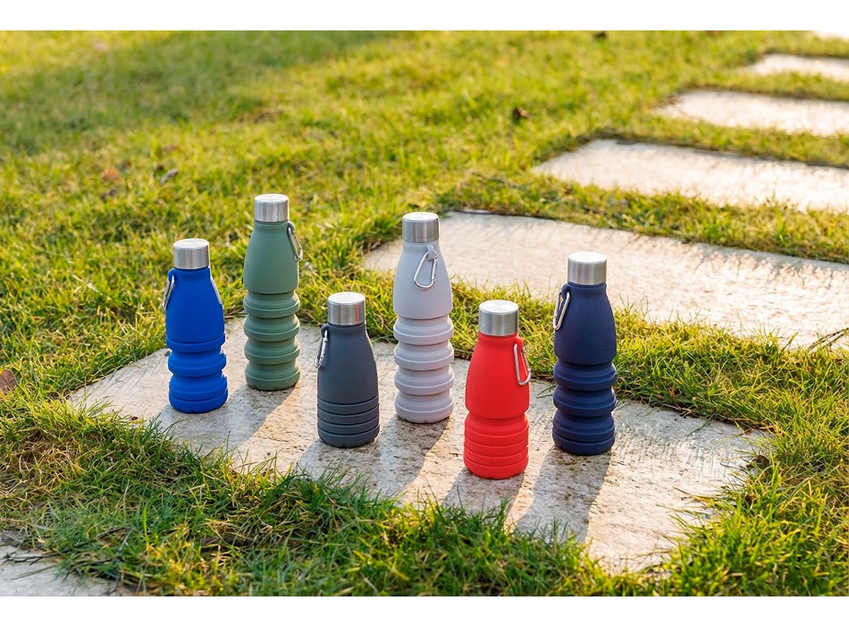 Borraccia pieghevole in silicone capacità 550 ml Erin