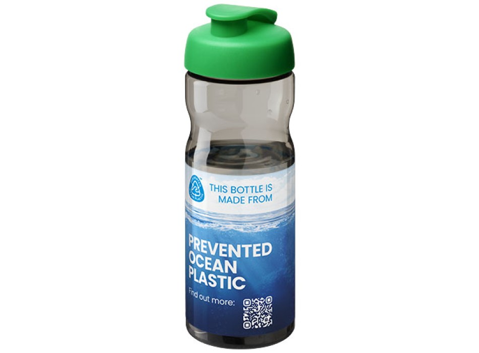 Borraccia sportiva da 650 ml con coperchio a scatto H2O Active® Eco Base