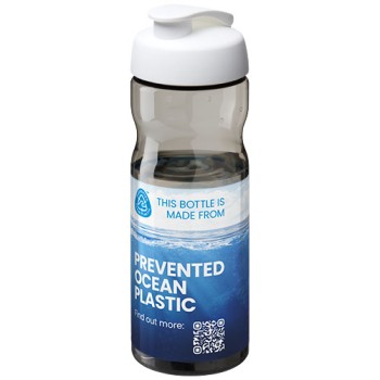 Borraccia sportiva da 650 ml con coperchio a scatto H2O Active® Eco Base