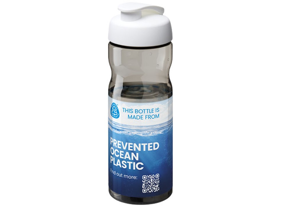 Borraccia sportiva da 650 ml con coperchio a scatto H2O Active® Eco Base