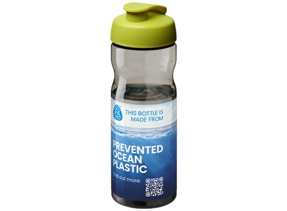 Borraccia sportiva da 650 ml con coperchio a scatto H2O Active® Eco Base