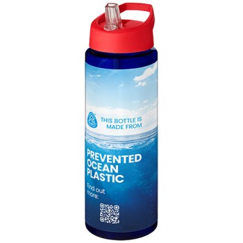 Borraccia sportiva da 850 ml con coperchio con beccuccio H2O Active® Eco Vibe 