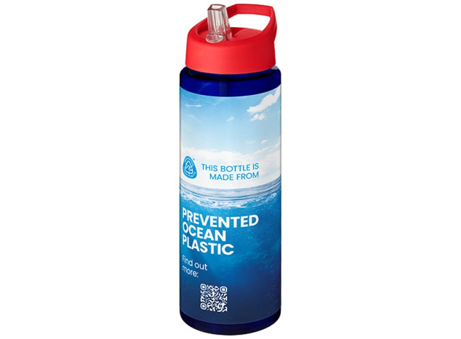 Borraccia sportiva da 850 ml con coperchio con beccuccio H2O Active® Eco Vibe 