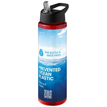 Borraccia sportiva da 850 ml con coperchio con beccuccio H2O Active® Eco Vibe 