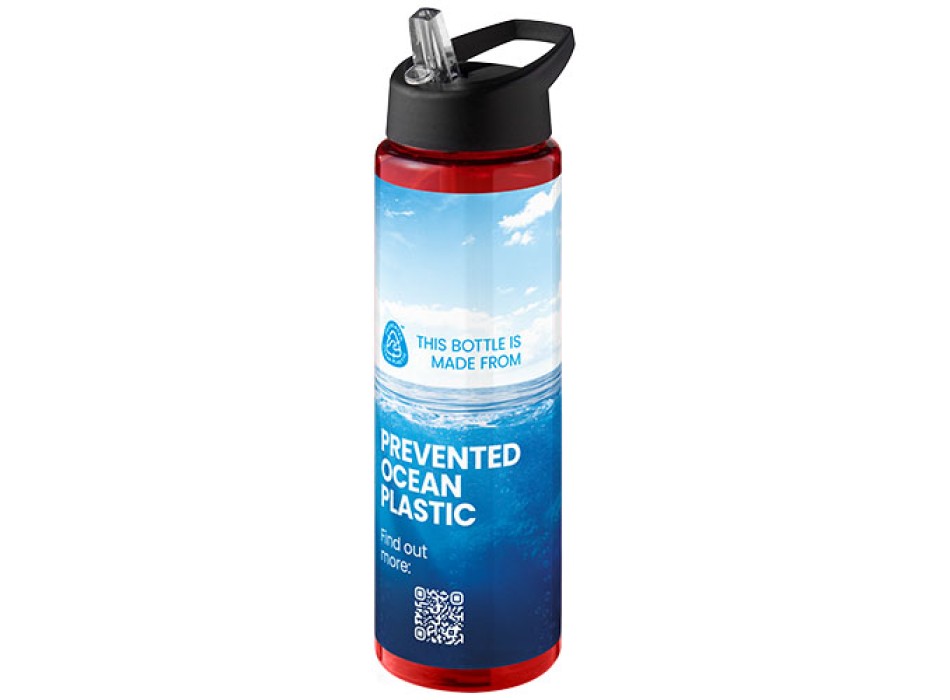 Borraccia sportiva da 850 ml con coperchio con beccuccio H2O Active® Eco Vibe 