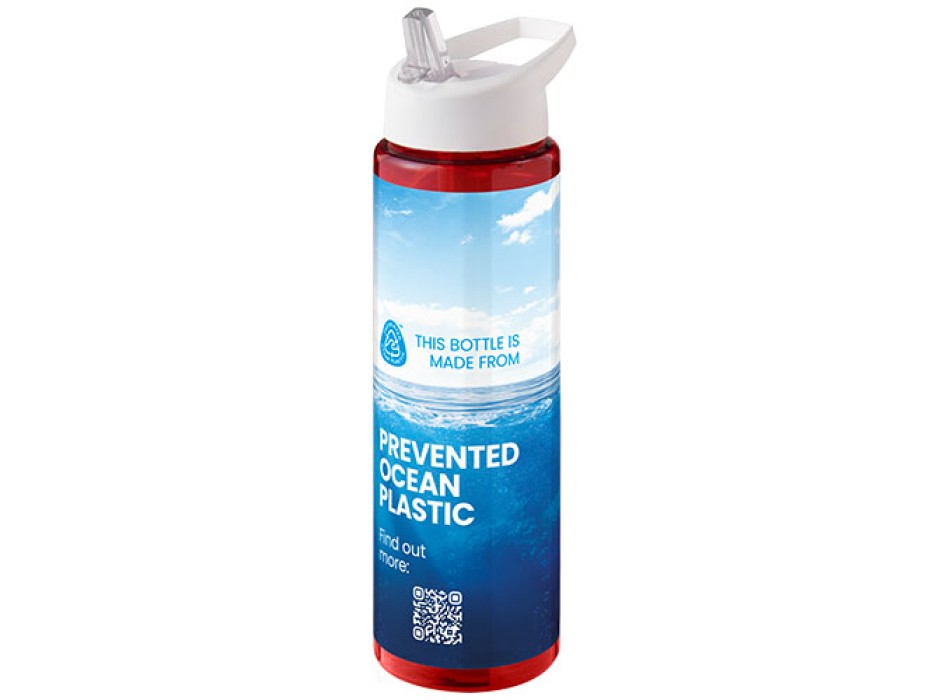 Borraccia sportiva da 850 ml con coperchio con beccuccio H2O Active® Eco Vibe 