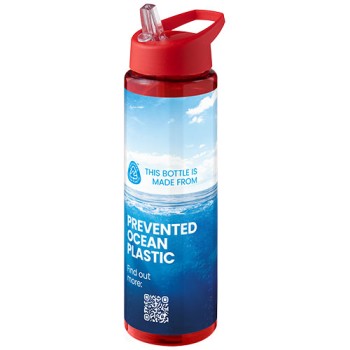 Borraccia sportiva da 850 ml con coperchio con beccuccio H2O Active® Eco Vibe 
