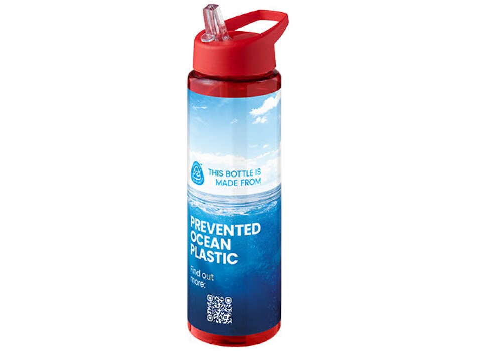 Borraccia sportiva da 850 ml con coperchio con beccuccio H2O Active® Eco Vibe 
