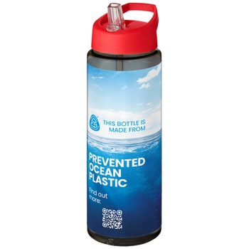 Borraccia sportiva da 850 ml con coperchio con beccuccio H2O Active® Eco Vibe 