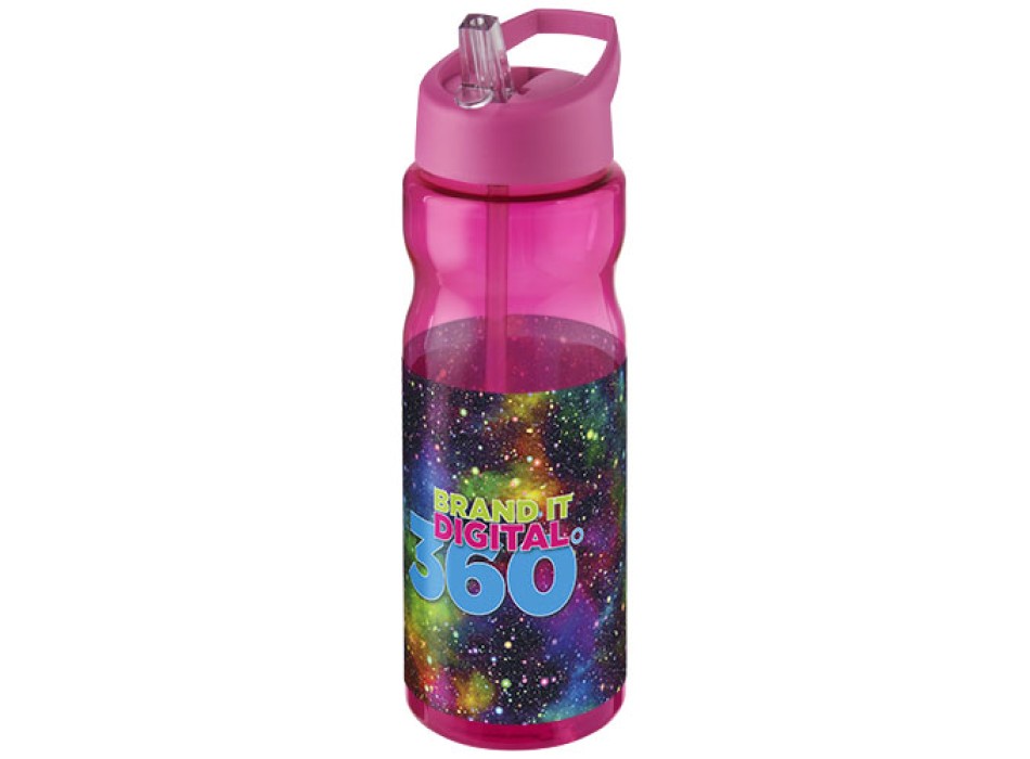 Borraccia sportiva H2O Active® Base da 650 ml con coperchio con beccuccio