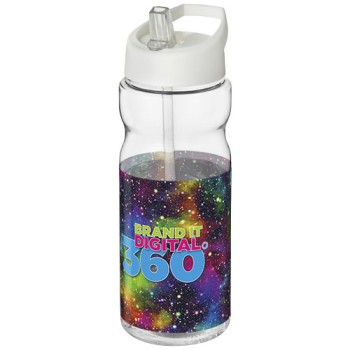 Borraccia sportiva H2O Active® Base da 650 ml con coperchio con beccuccio