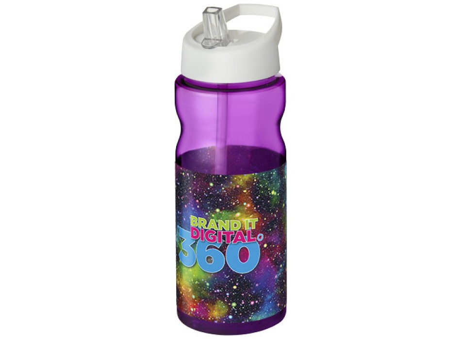 Borraccia sportiva H2O Active® Base da 650 ml con coperchio con beccuccio