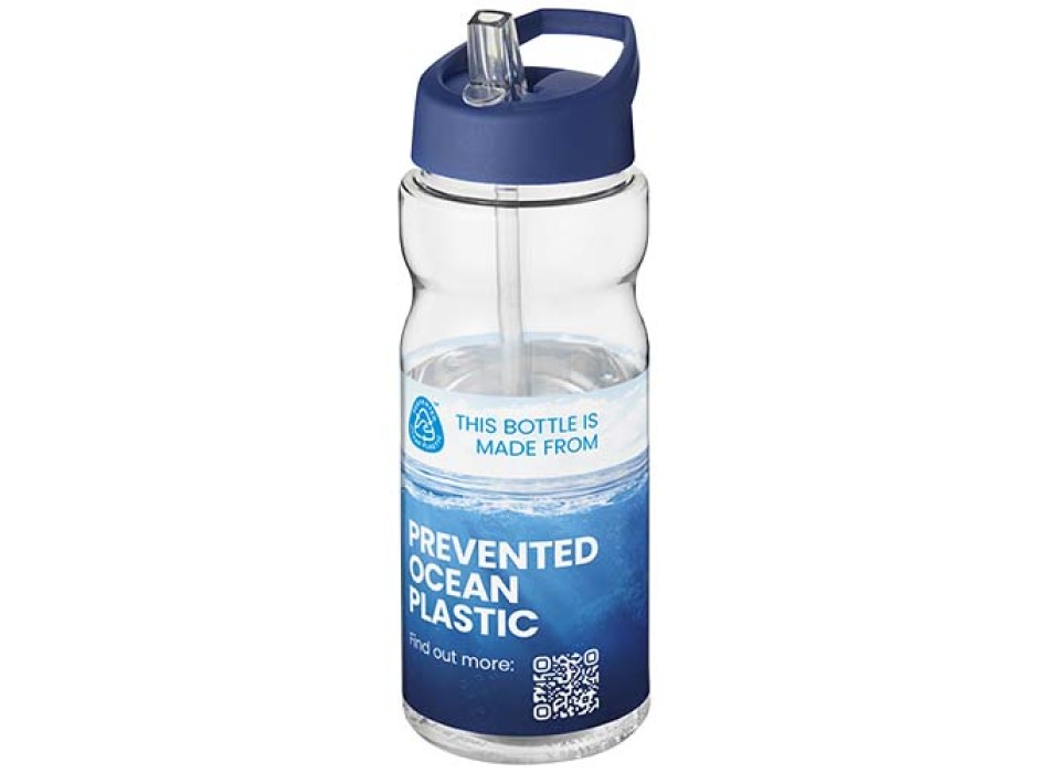 Borraccia sportiva H2O Active® Eco Base da 650 ml con coperchio con beccuccio