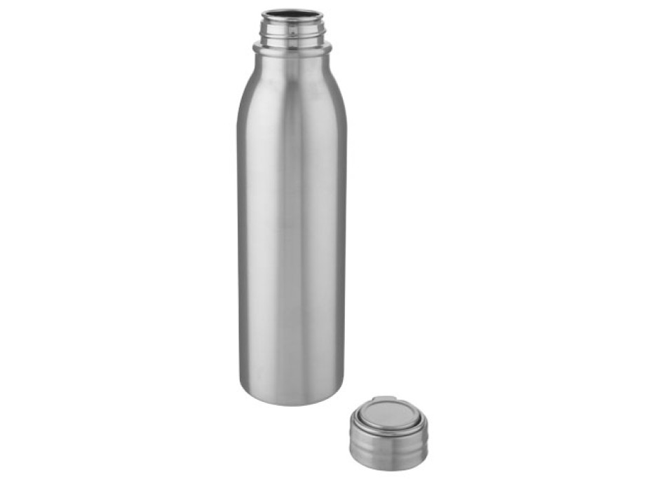Borraccia sportiva Harper da 700 ml in acciaio inossidabile con anello in metallo