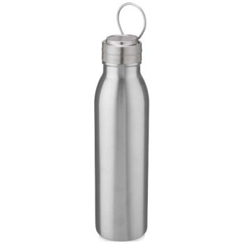 Borraccia sportiva Harper da 700 ml in acciaio inossidabile con anello in metallo