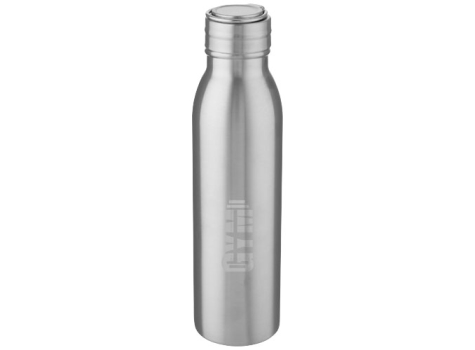 Borraccia sportiva Harper da 700 ml in acciaio inossidabile con anello in metallo