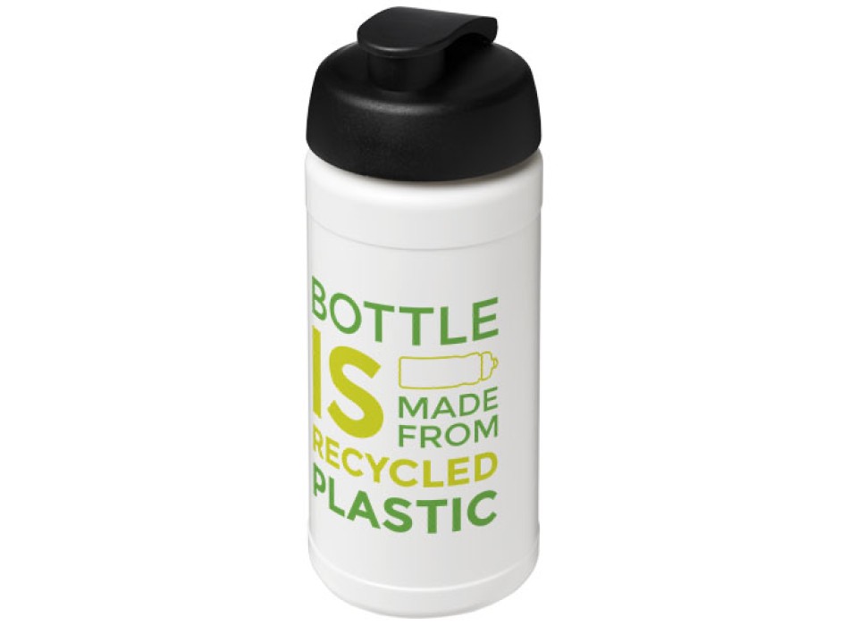 Borraccia sportiva in materiale riciclato con coperchio a scatto da 500 ml Baseline