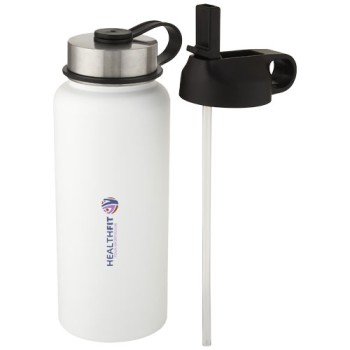 Borraccia sportiva Supra da 1l con isolamento sottovuoto in rame con 2 coperchi