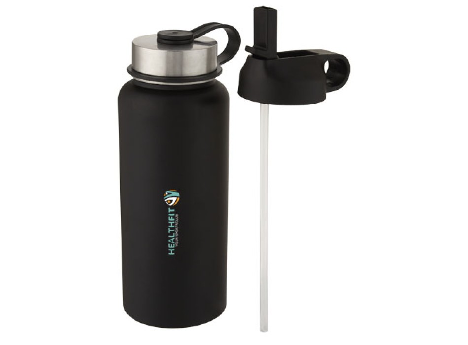 Borraccia sportiva Supra da 1l con isolamento sottovuoto in rame con 2 coperchi