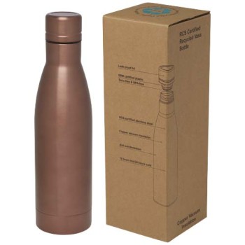 Borraccia termica con isolamento sottovuoto in rame e acciaio inossidabile riciclato certificato RCS da 500 ml Vasa