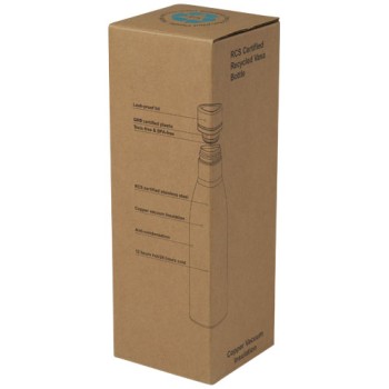 Borraccia termica con isolamento sottovuoto in rame e acciaio inossidabile riciclato certificato RCS da 500 ml Vasa