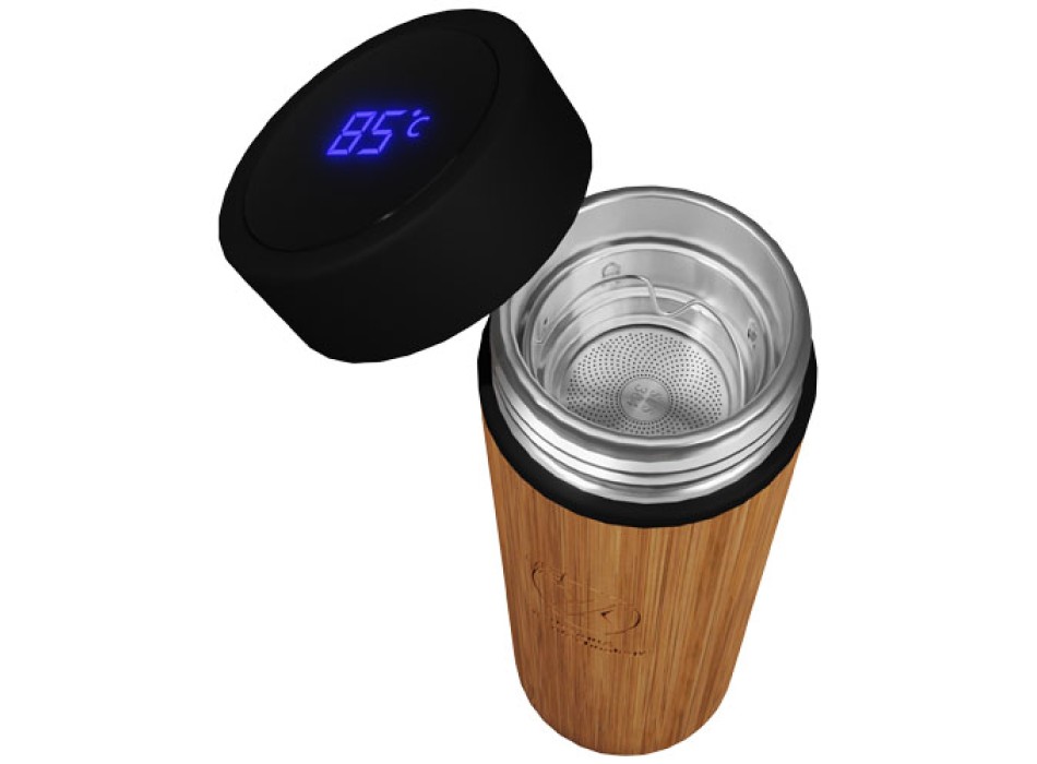 Borraccia termica SCX.design D11 da 500 ml in bambù