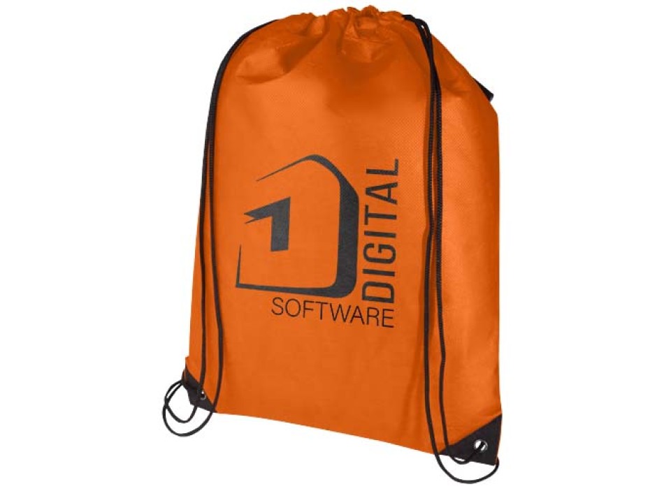 Borsa con coulisse in tessuto non tessuto riciclato certificato GRS Evergreen - 5L