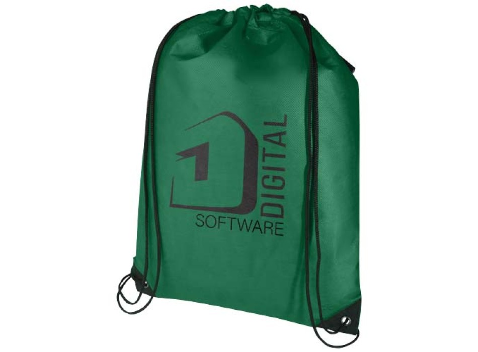 Borsa con coulisse in tessuto non tessuto riciclato certificato GRS Evergreen - 5L