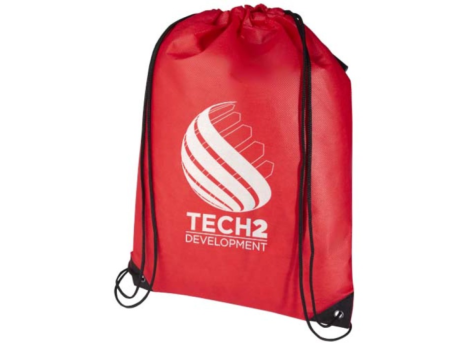 Borsa con coulisse in tessuto non tessuto riciclato certificato GRS Evergreen - 5L