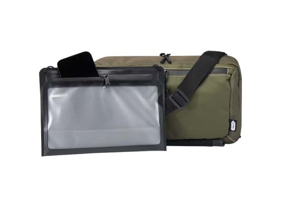 Borsa modulare monospalla in materiale riciclato certificato GRS Roam