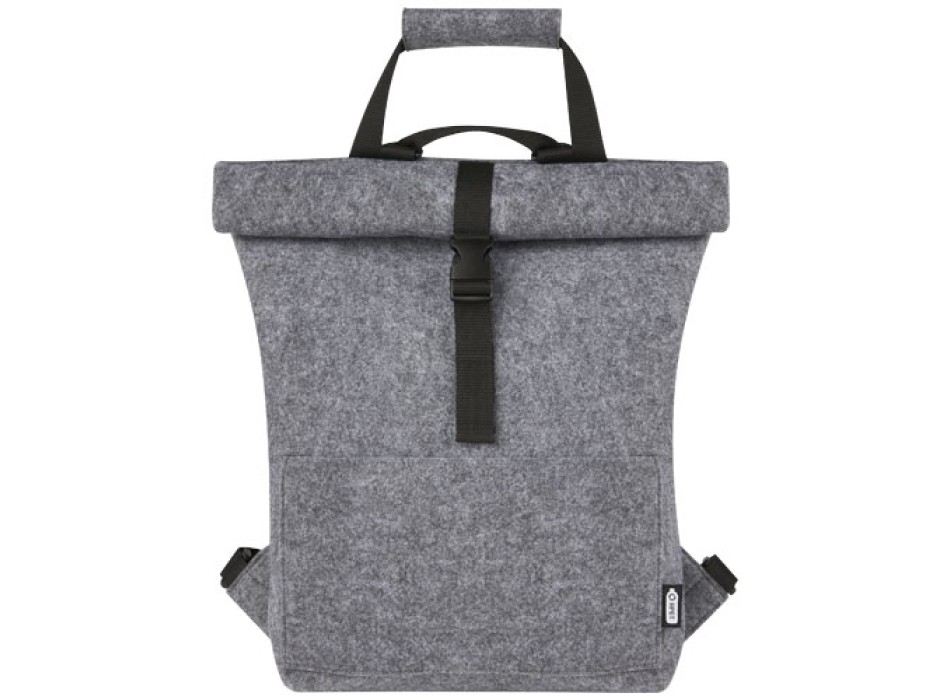 Borsa per bicicletta con chiusura arrotolabile in feltro riciclato GRS Felta - 13L