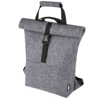 Borsa per bicicletta con chiusura arrotolabile in feltro riciclato GRS Felta - 13L