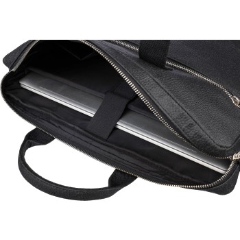 Borsa per laptop in pelle di pomodoro Lillian
