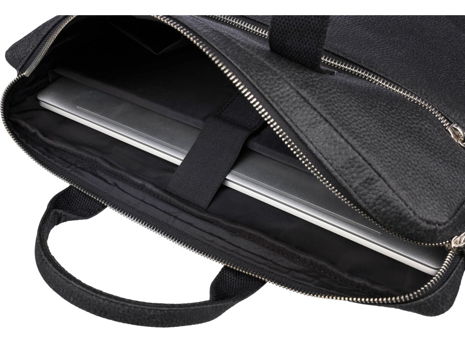 Borsa per laptop in pelle di pomodoro Lillian