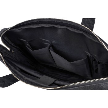 Borsa per laptop in pelle di pomodoro Lillian