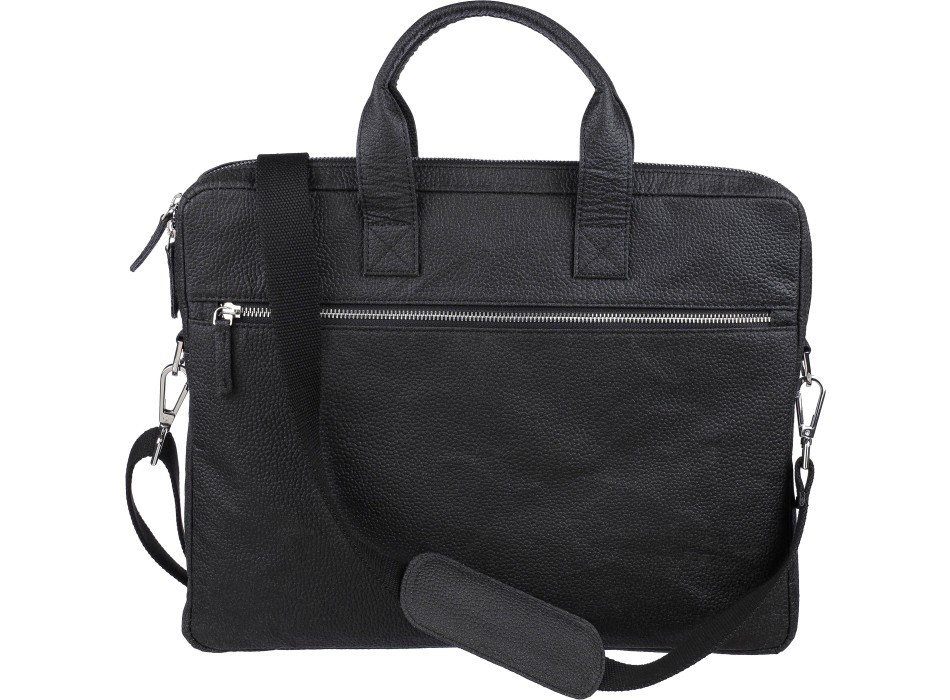 Borsa per laptop in pelle di pomodoro Lillian