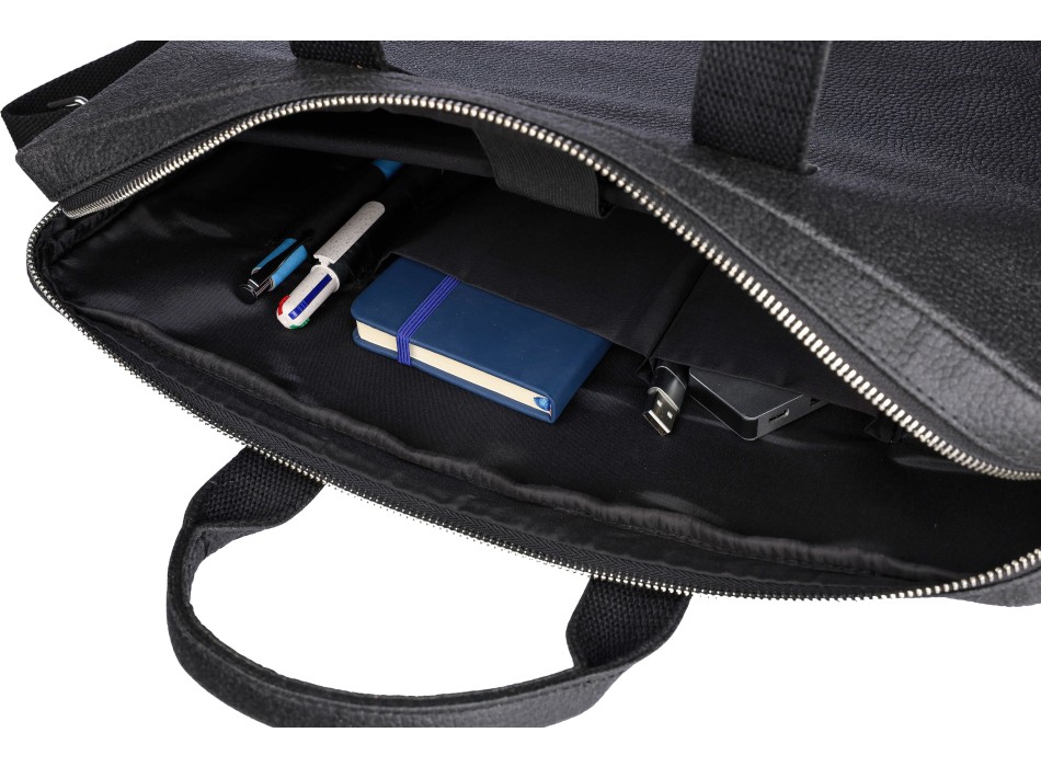 Borsa per laptop in pelle di pomodoro Lillian