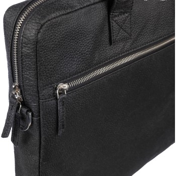 Borsa per laptop in pelle di pomodoro Lillian