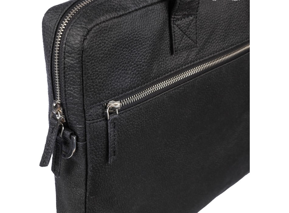Borsa per laptop in pelle di pomodoro Lillian