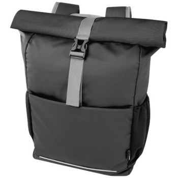 Borsa roll-top per bicicletta impermeabile in materiale riciclato certificato GRS per portatile da 15" Aqua