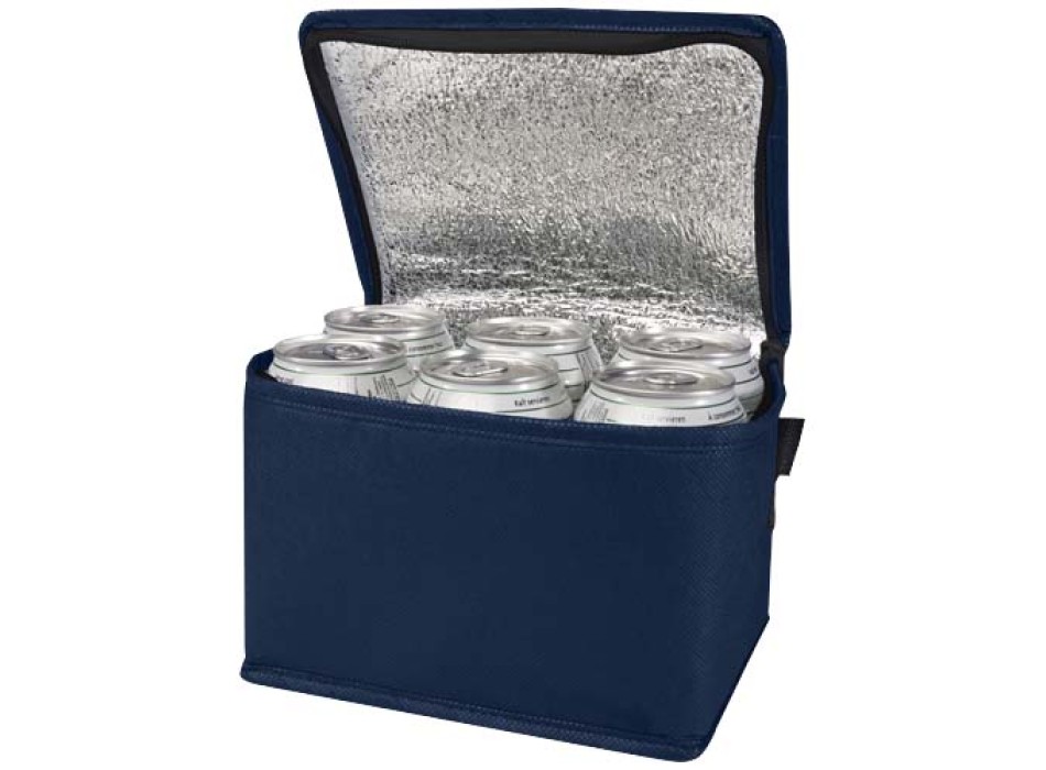 Borsa termica con capacità per 6 lattine in tessuto non tessuto riciclato certificato GRS Spectrum - 4L